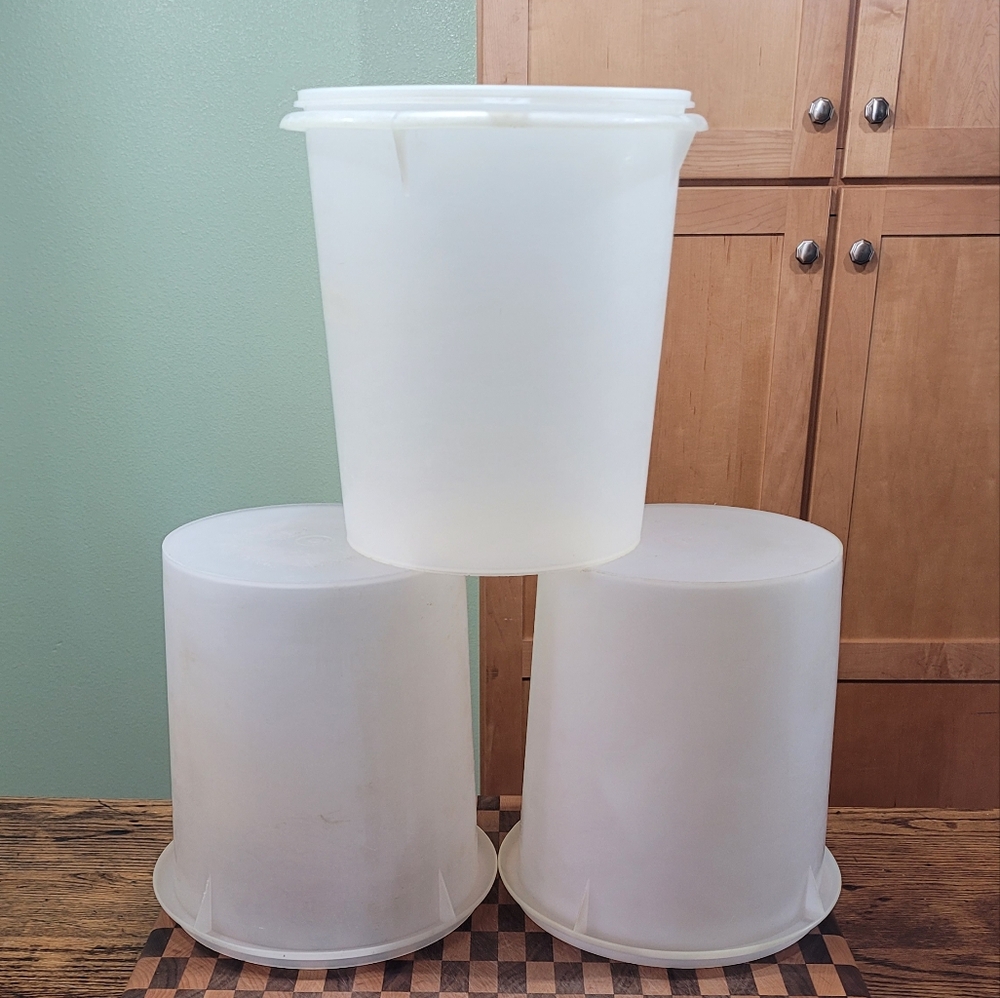 Tupperware Jumbo Canisters. 3 available
